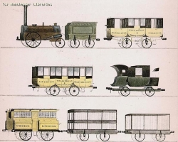 Liverpool/Manchester Railway: coaches/engine