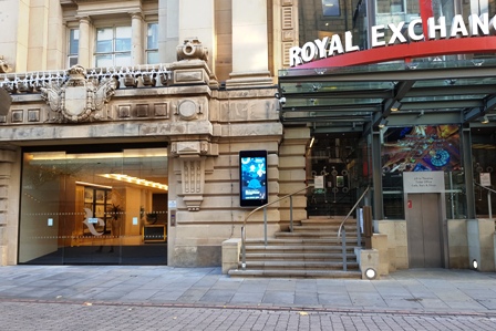 Royal exchange building entrance on St Ann's square