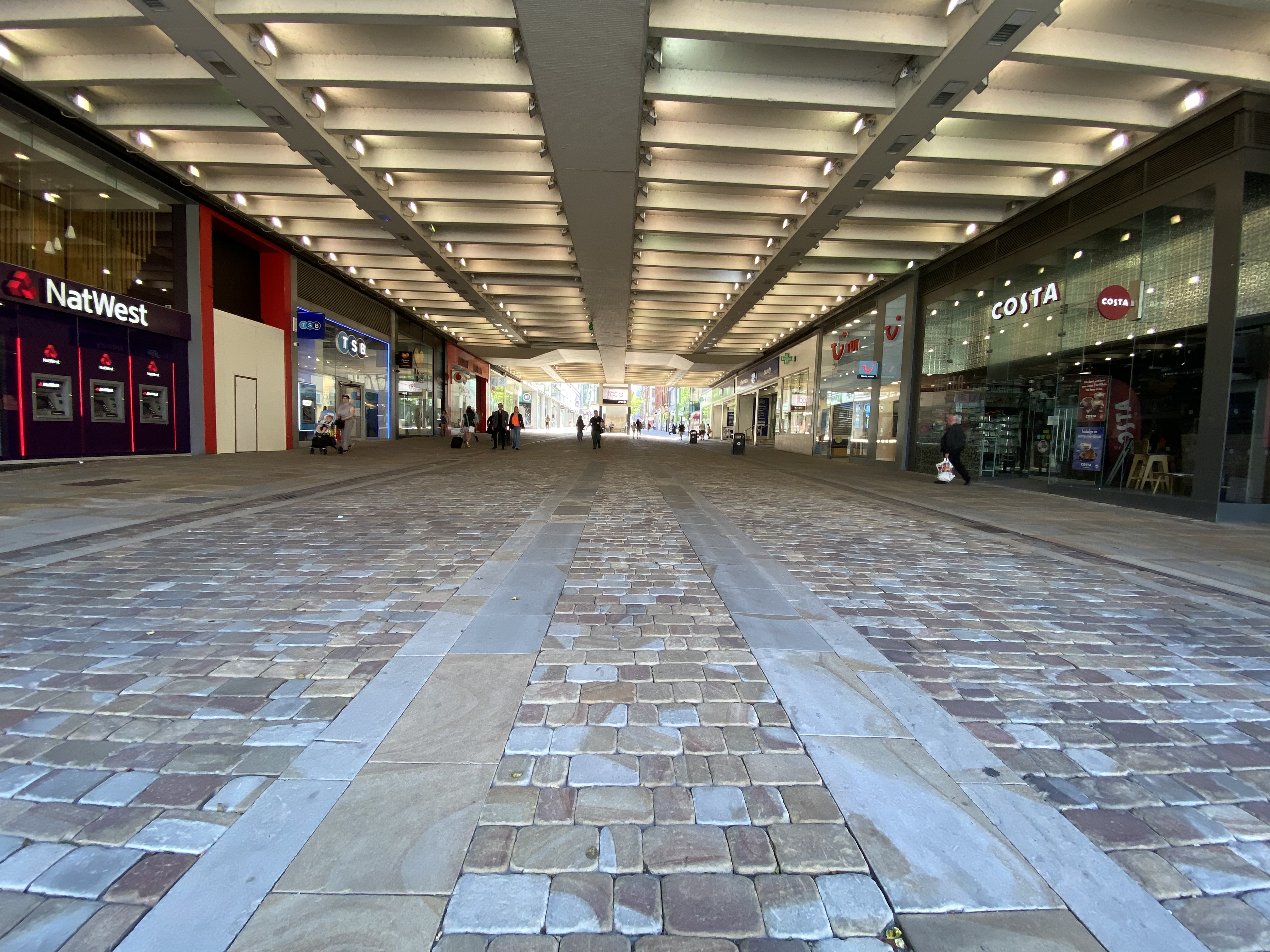 Image shows area of Market Street that is available for bookings