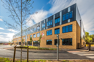 A photo of the new CHS South school building