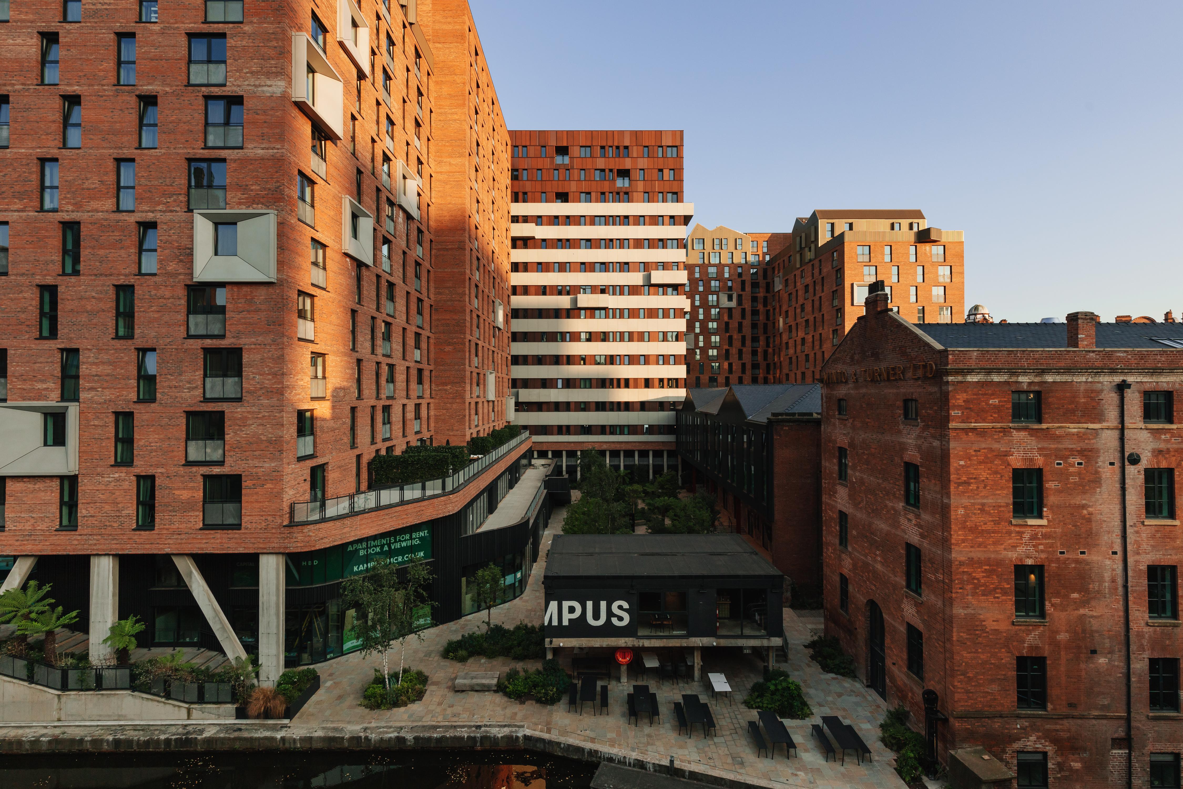 Buildings in the new development at Kampus 