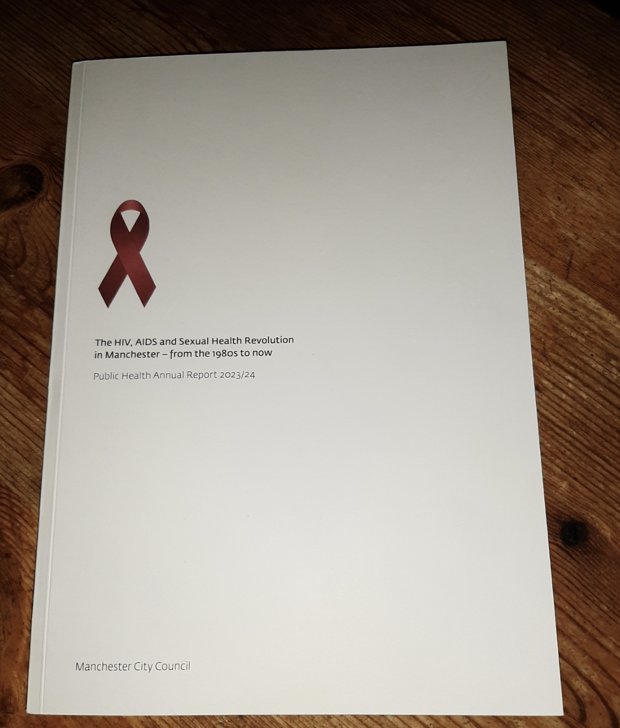 Photo of the front page of the Public Health annual report from 2024