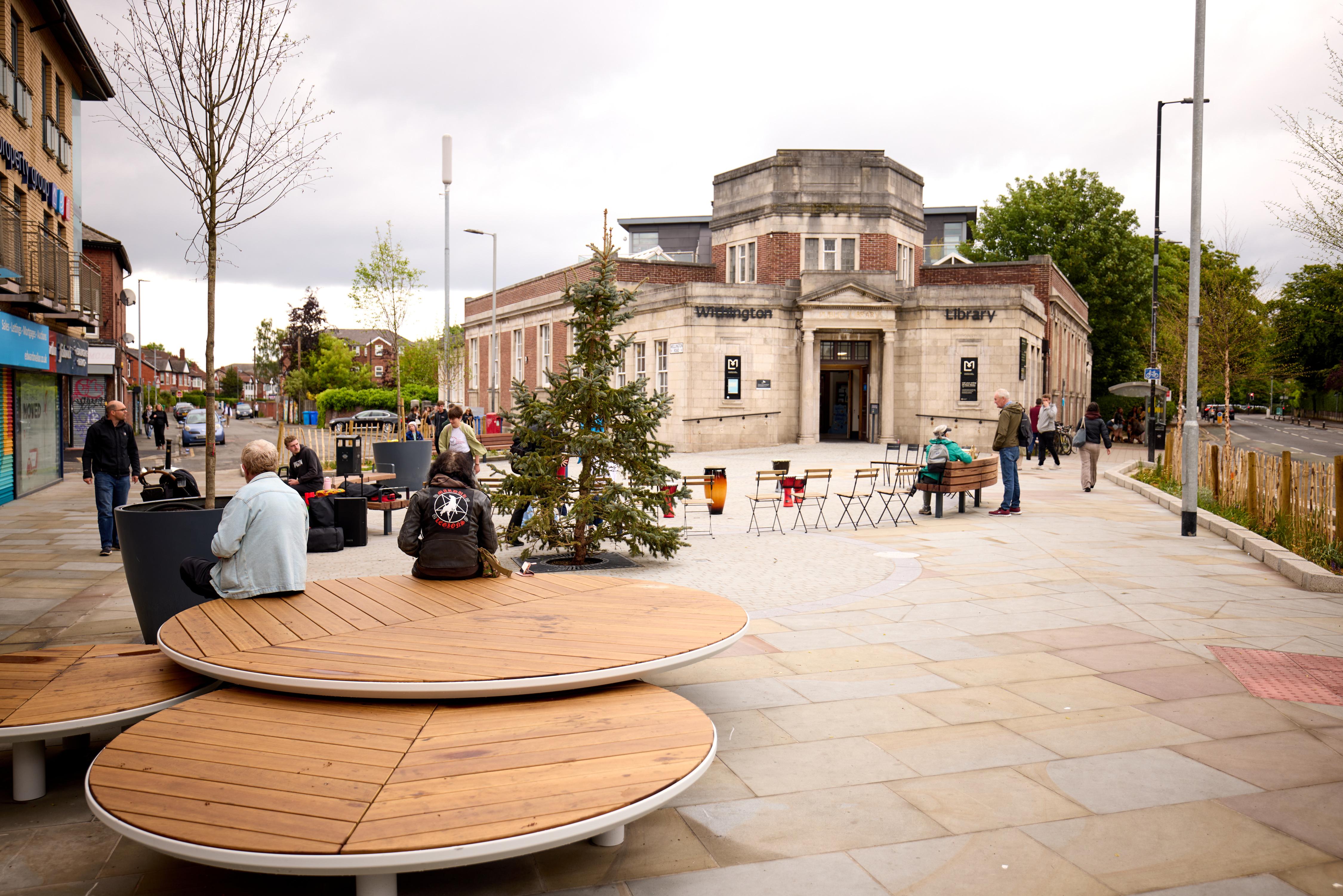 New public space at Withington HIgh Street