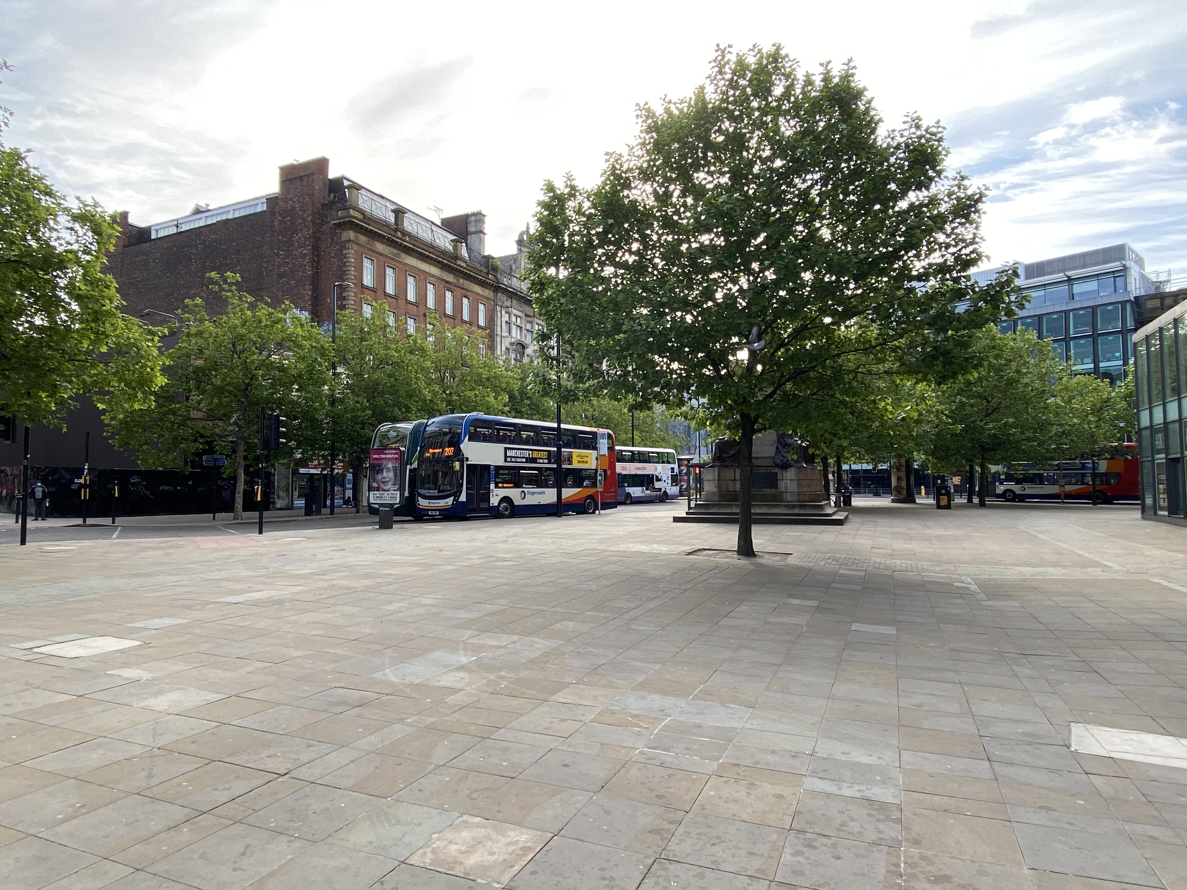 Image shows the area around the Wellington Statue.