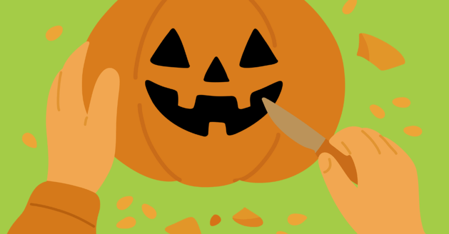cartoon image of a carved pumpkin cartoon image of a carved pumpkin