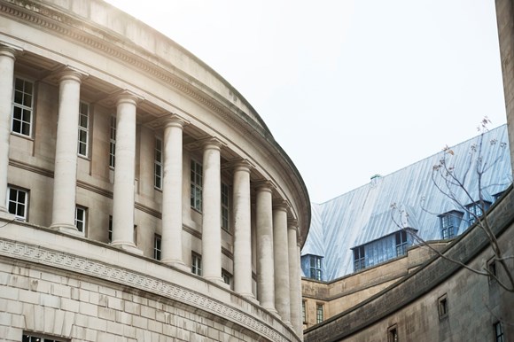 partial external view Manchester Central Library