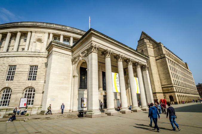 Exterior photo of Manchester Central Library