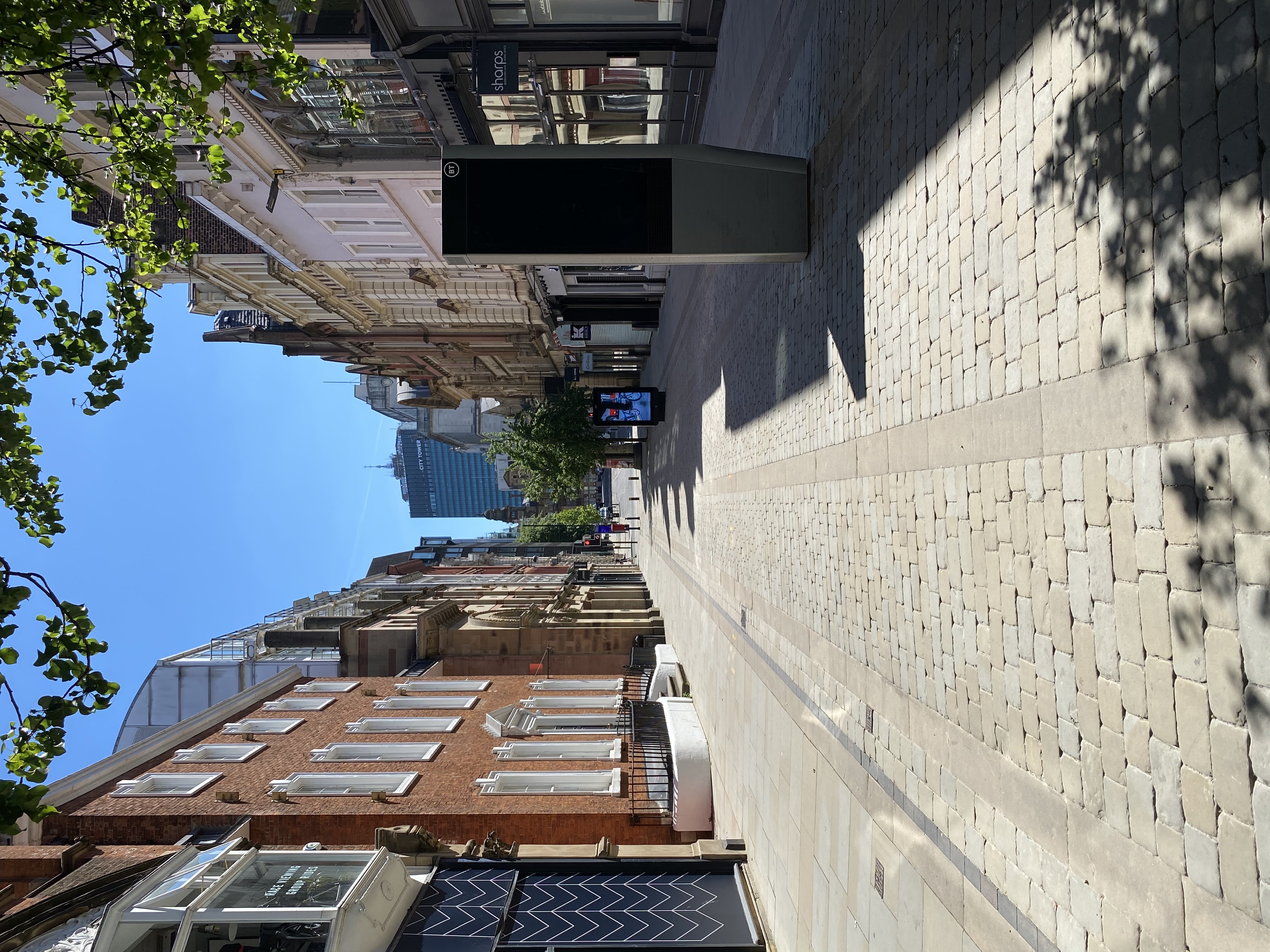 Image shows the area of King Street that's available for hire.