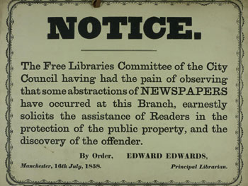 Public Notice, 1850s 