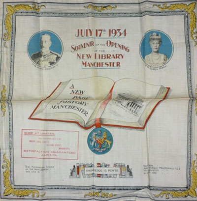 Souvenir handkerchief, 17 Jul 1934 M740/8/4/3/6