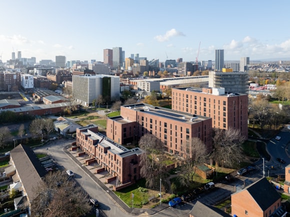 Aerial view of Manchester