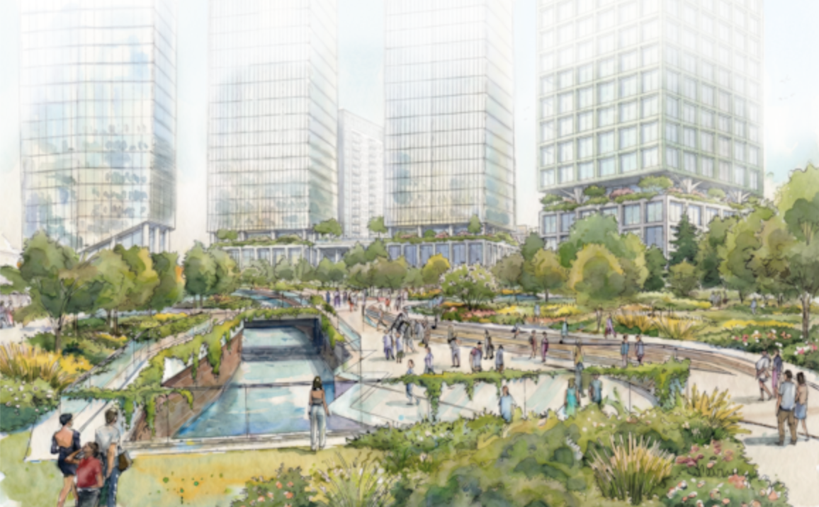 Artists' impression of the Water Street Development
