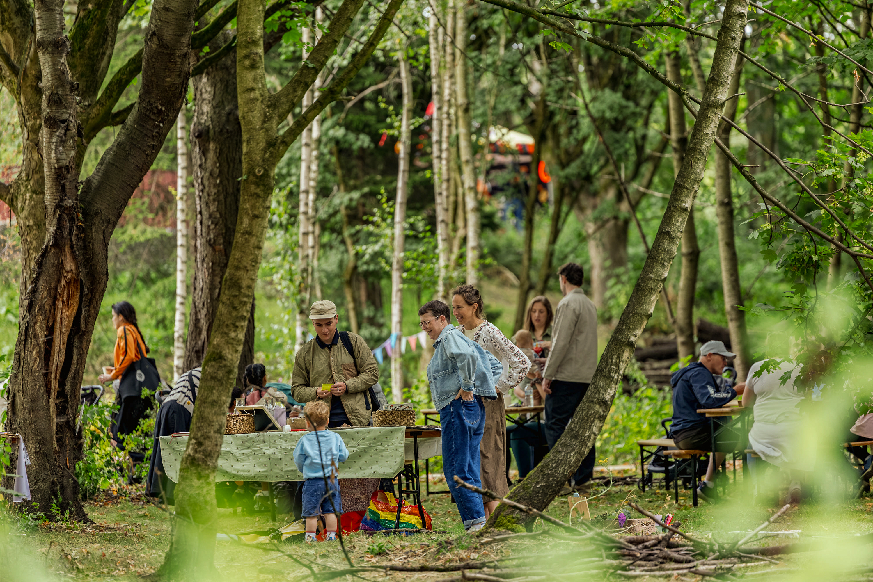 Children enjoying the new st catherine's wood park
